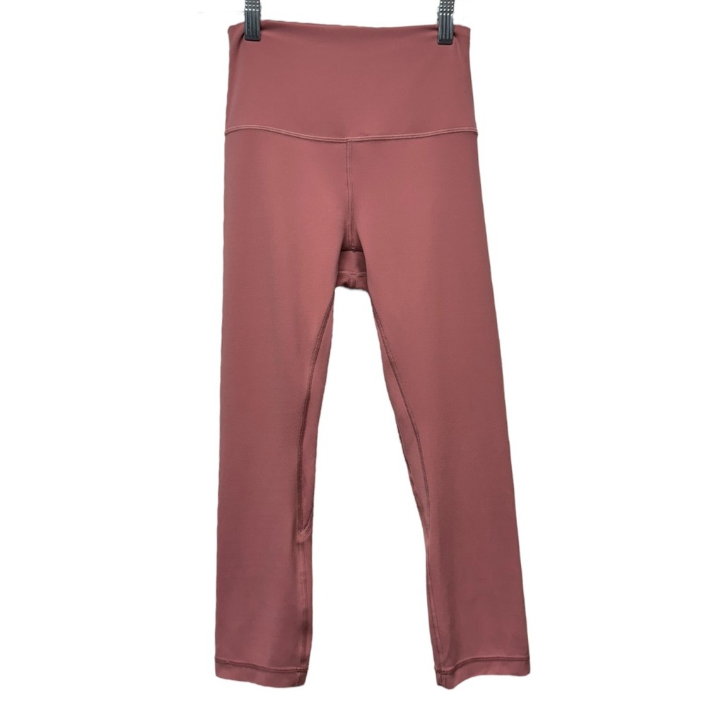 Lululemon Align High Rise Crop Pants 21" Leggings‎ Rose Pink Women Sz 4 Athletic